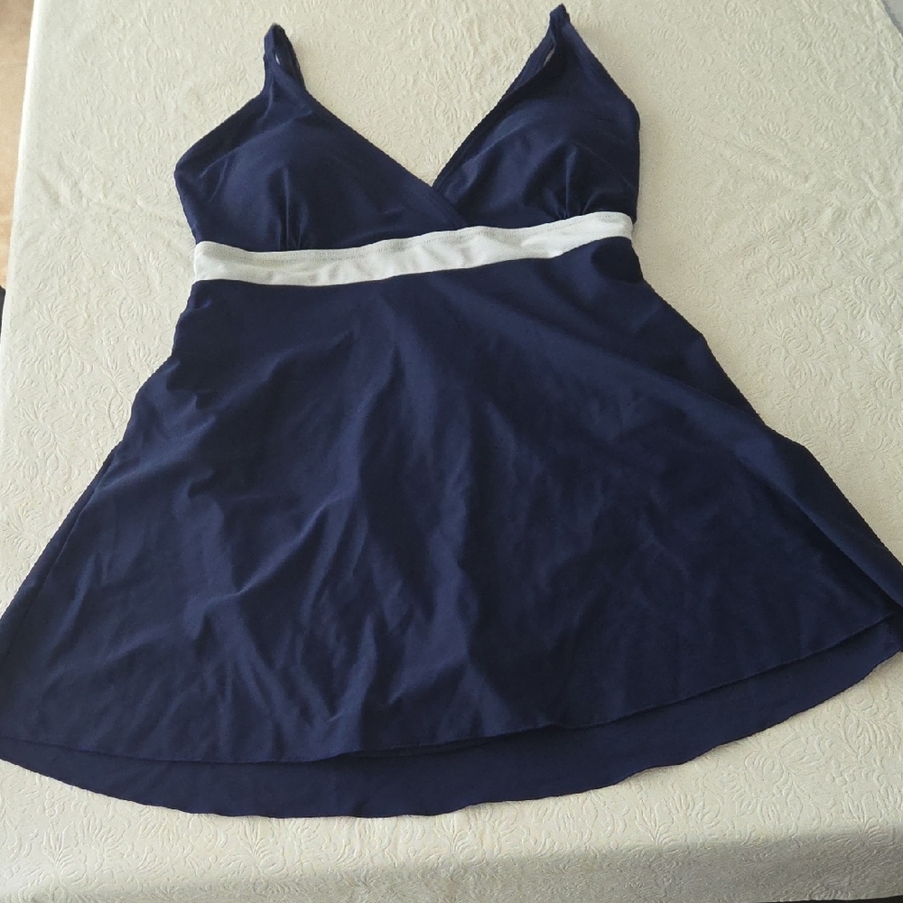 Shore Shapes Swimsuit Navy Blue Skort Style